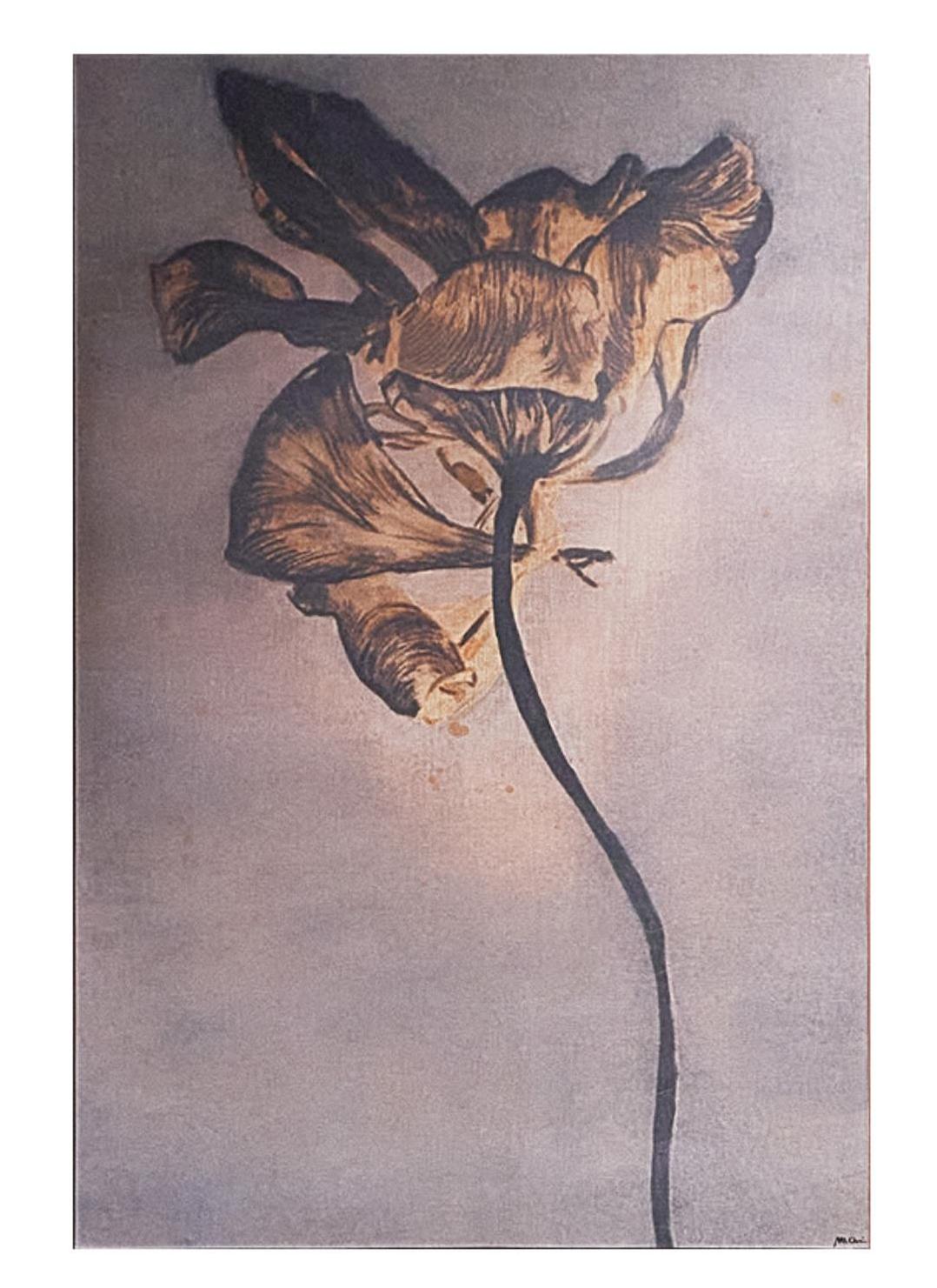Peinture Murale Fleur Jaune