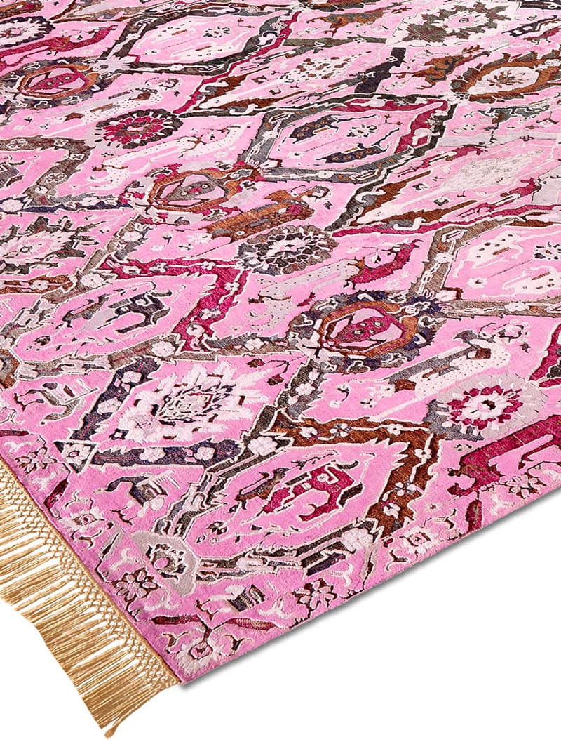Tapis de luxe fait main KavaBagh Rose | Taille: 183 x 274 cm