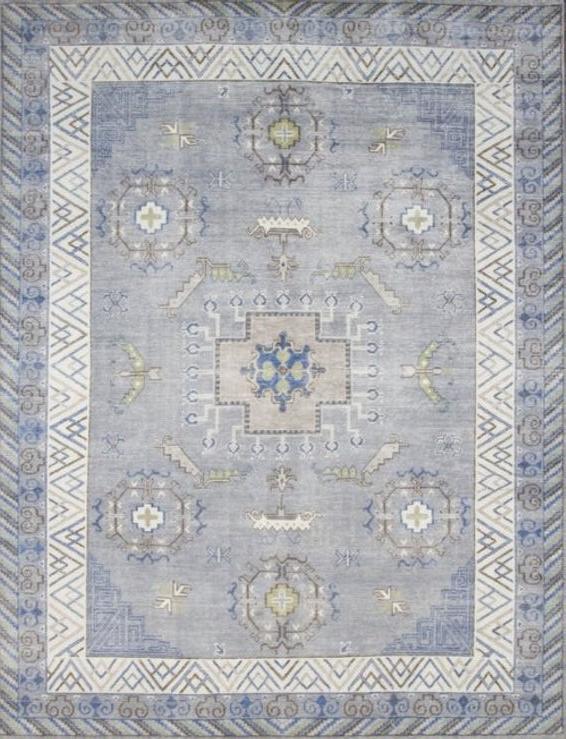 Tapis en Laine Khotan Noué à la Main