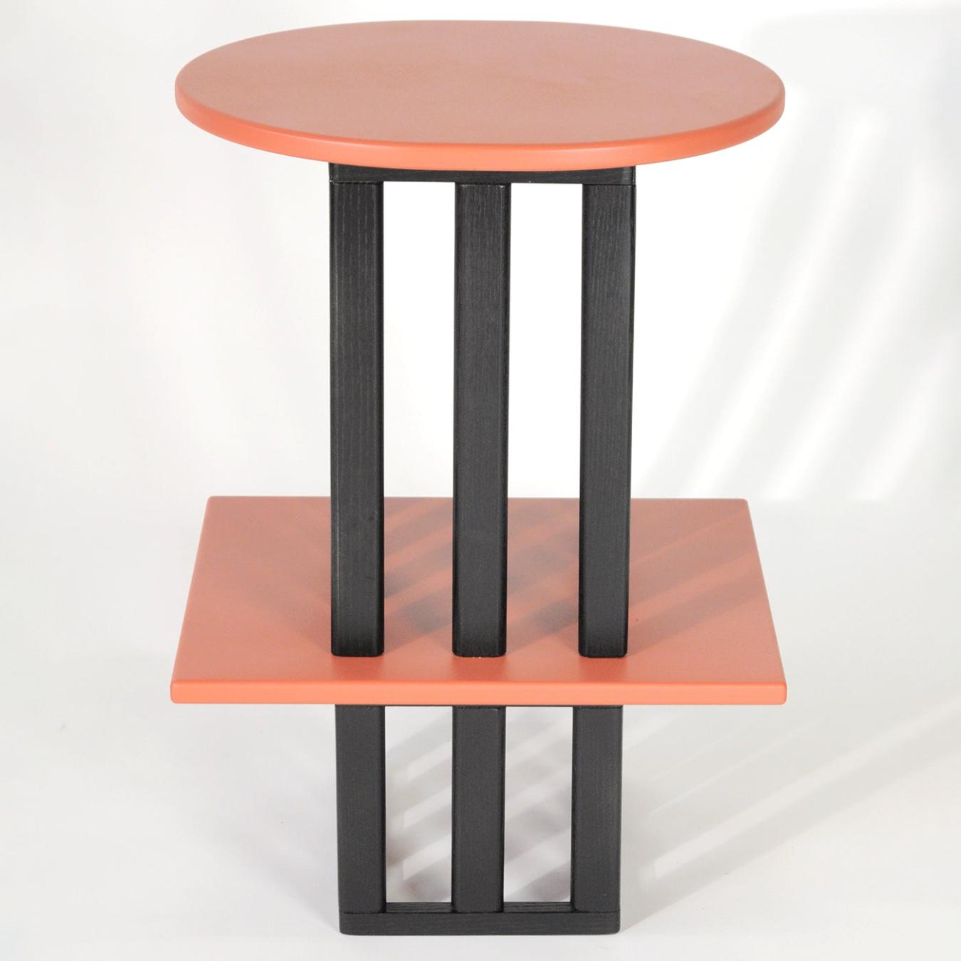 Table d'Appoint Rose & Noire en Bois