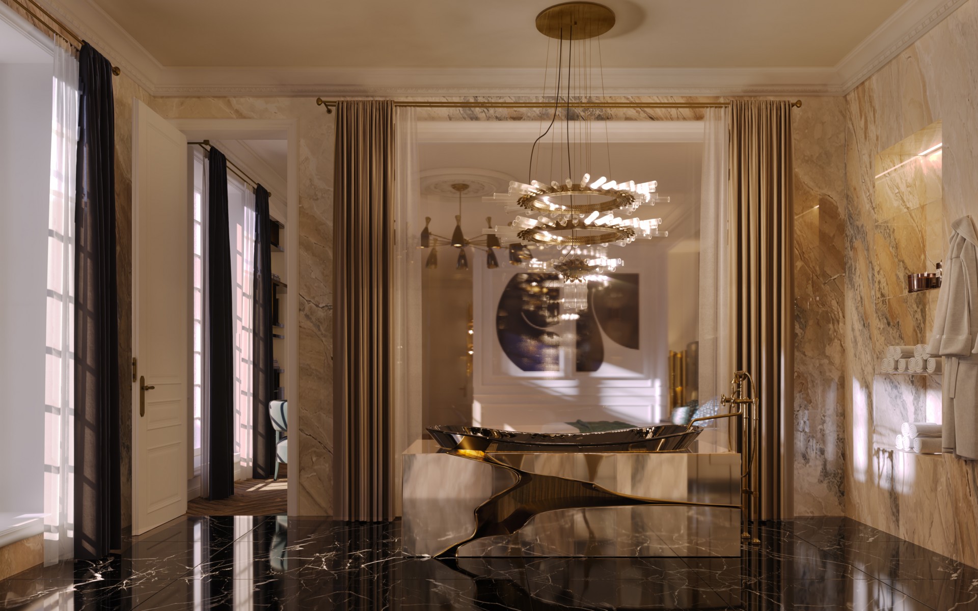 Baignoire Design Fracturé