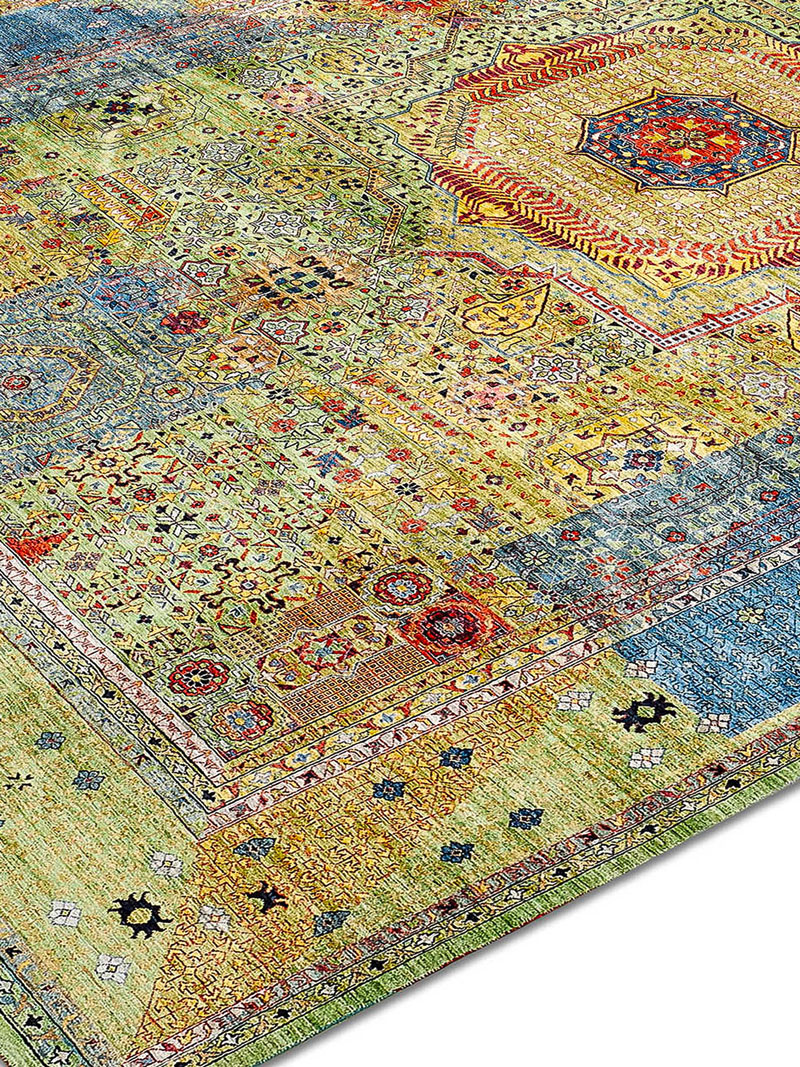 Tapis Cosmique No. 04 Vert/Jaune