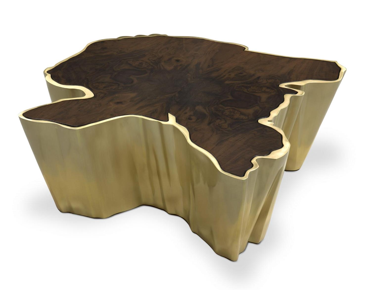 Table Basse à Bord Naturel