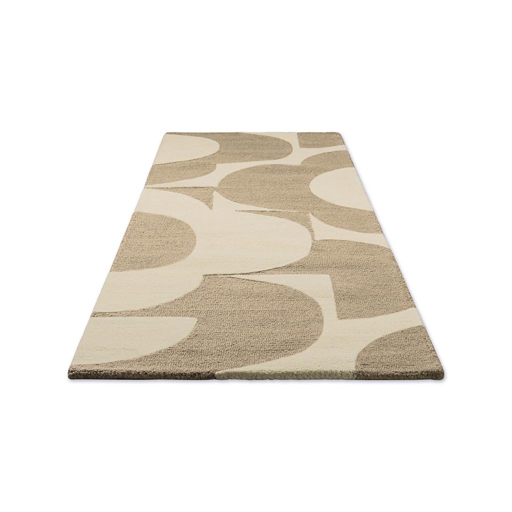 Prism Flower Mushroom / Ecru Tapis