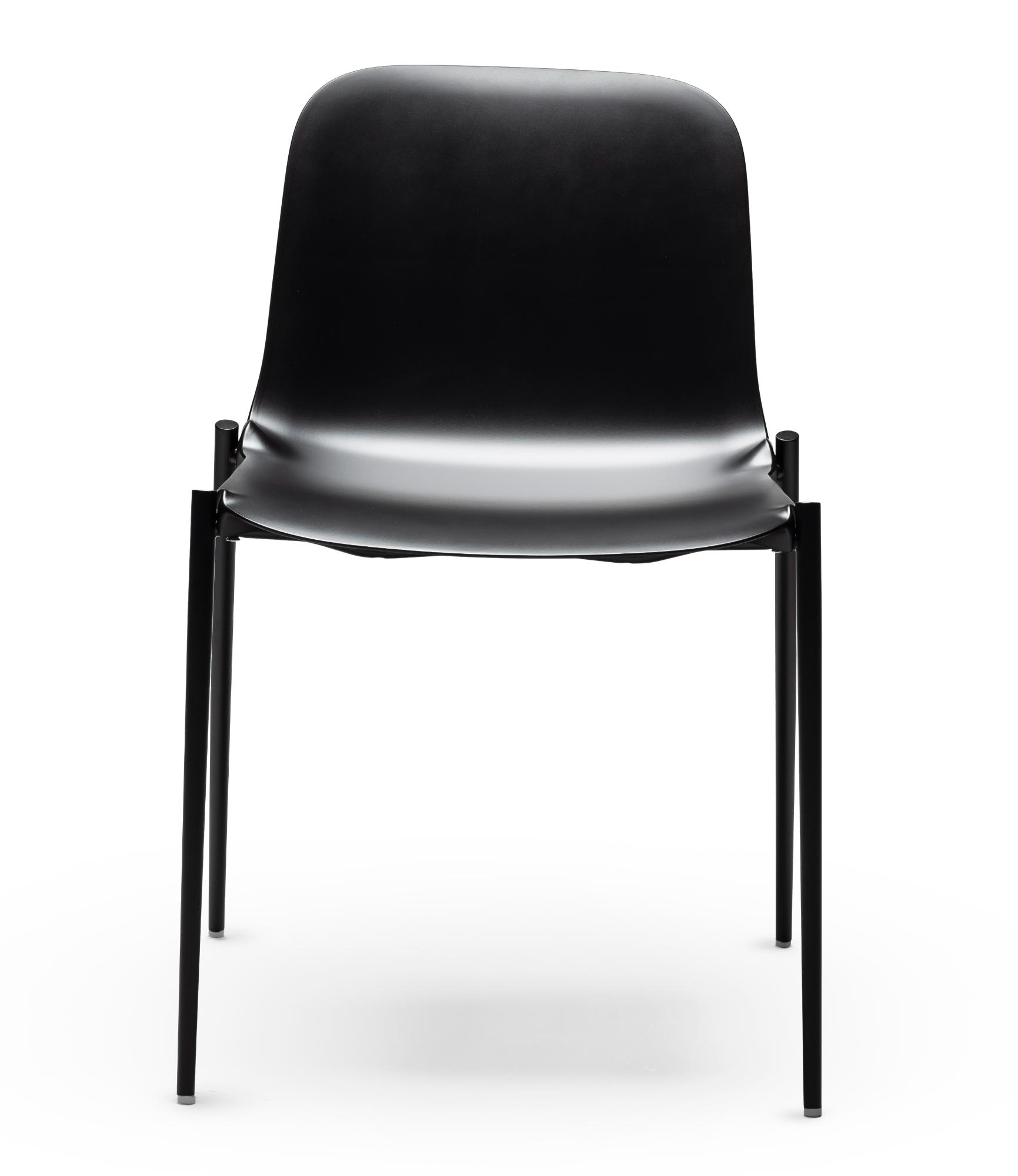 Chaise Dogo S Noire (Lot de 2)