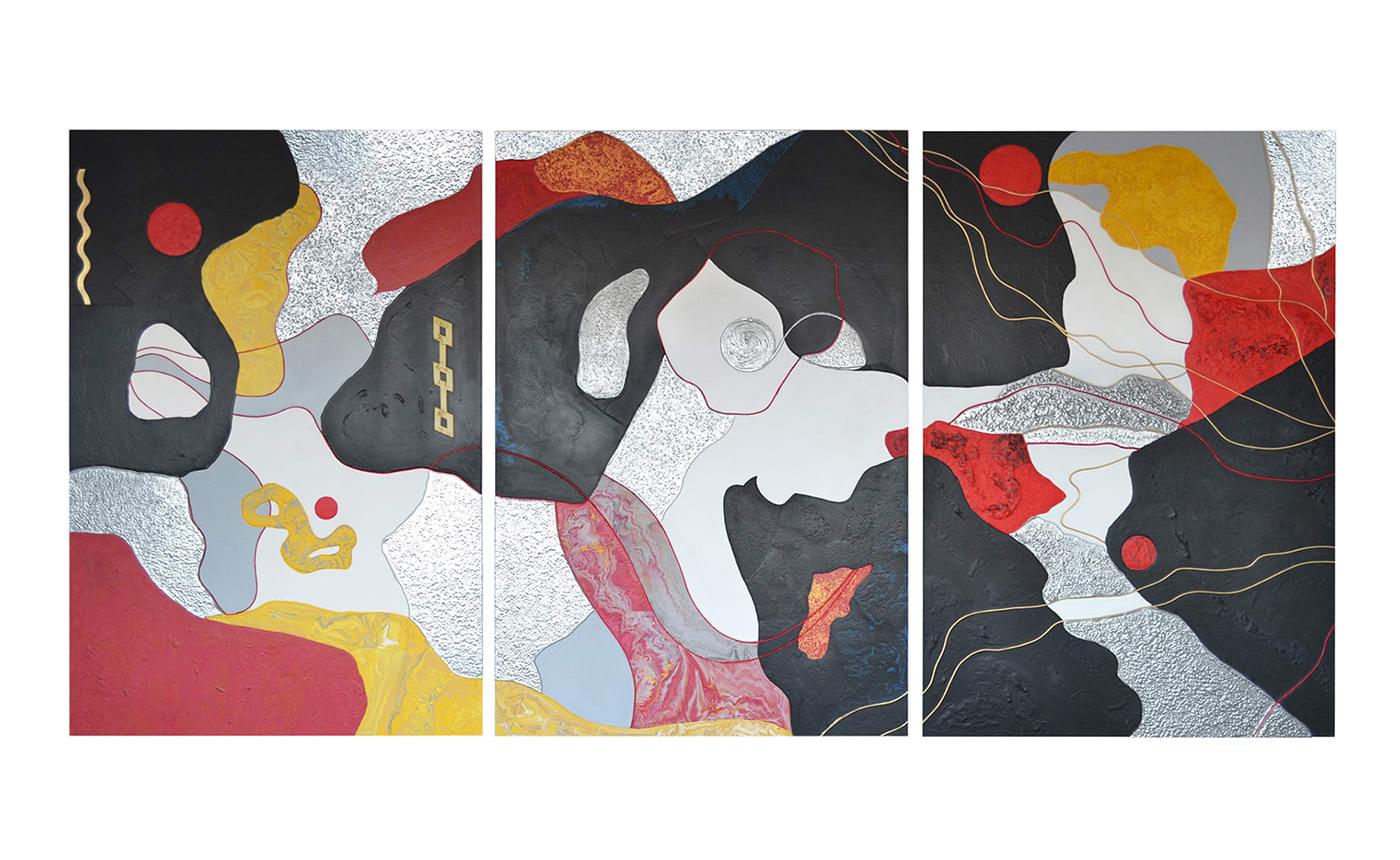 Triptyque mural Philia