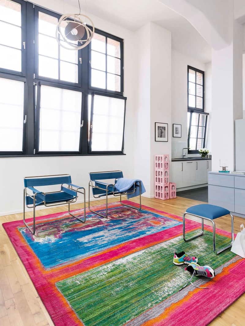 Tapis fait main de luxe Poésie de Portland