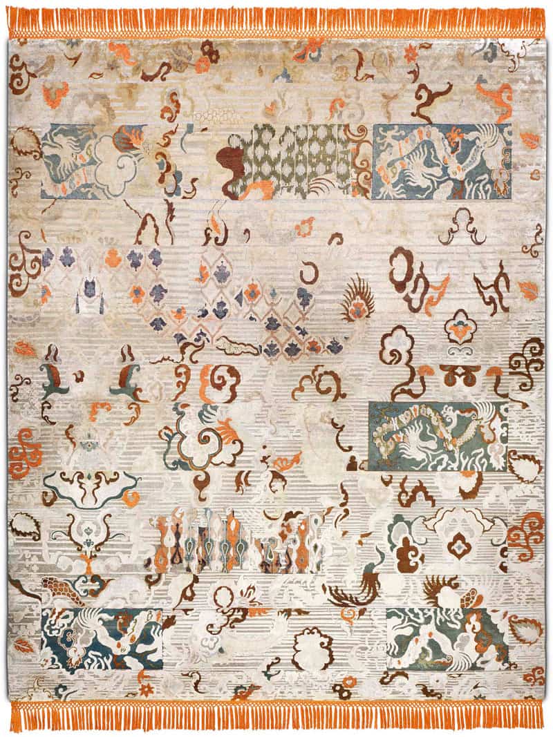 Tapis noué main de luxe Dragon