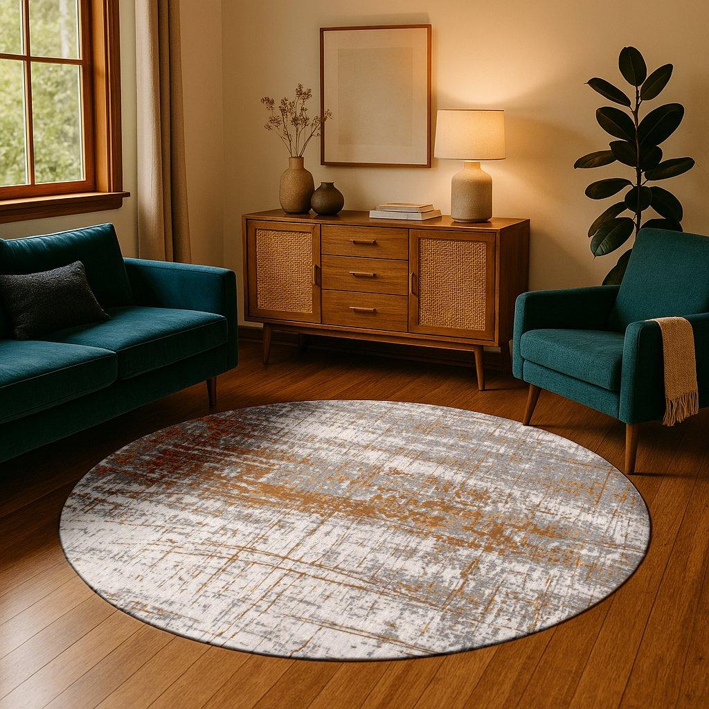 Tapis 8419 Columbus Gold Round