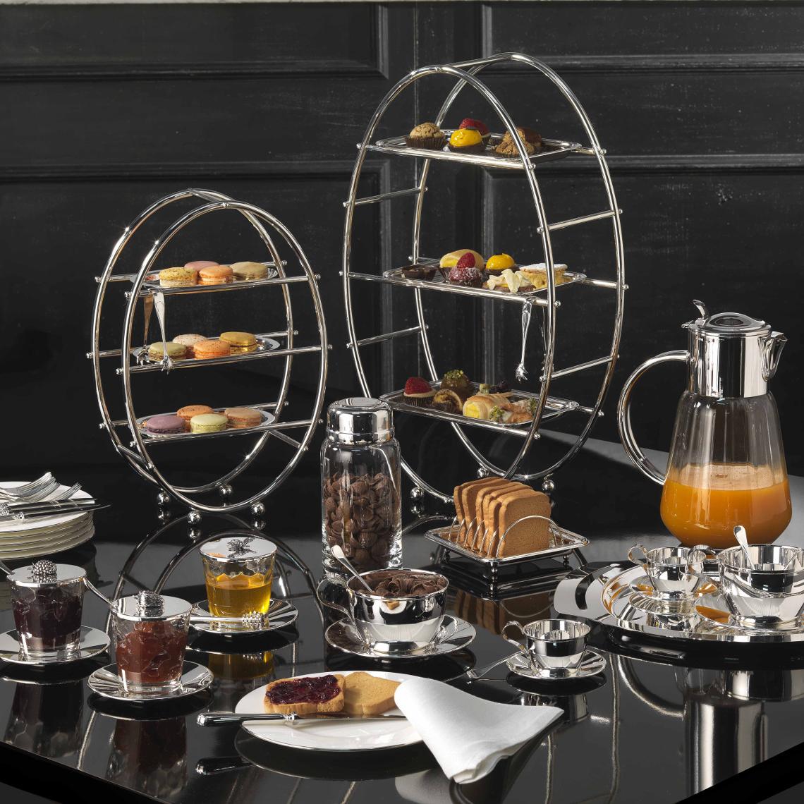 Service À Thé De L’Après-Midi En Argent Royal - 1