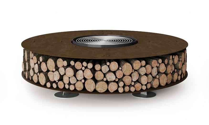 Brasero Zero Acier | Finition: Marron vintage | Dimensions: Ø 300 cm