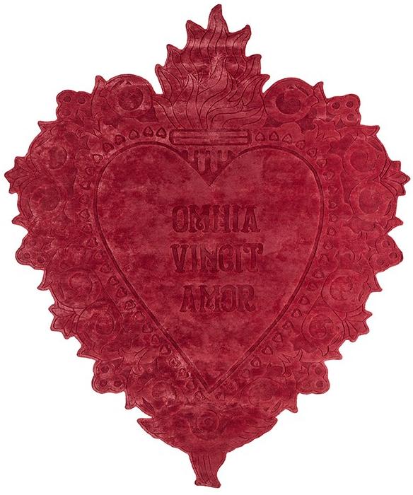 Tapis Devotion Rouge Tissé Main