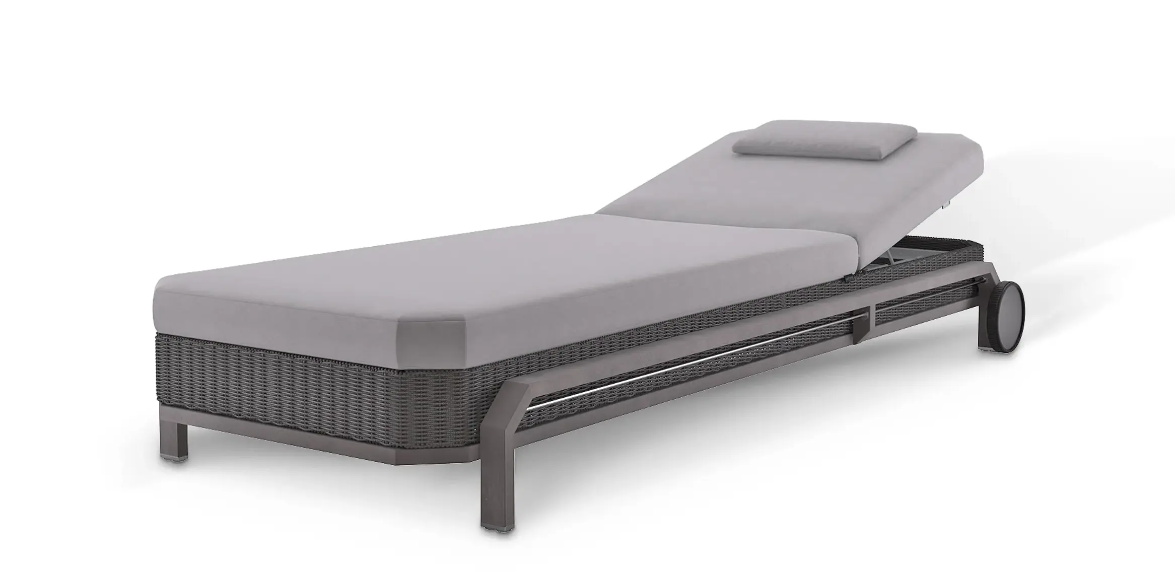 Chaise Longue Grise Heritage