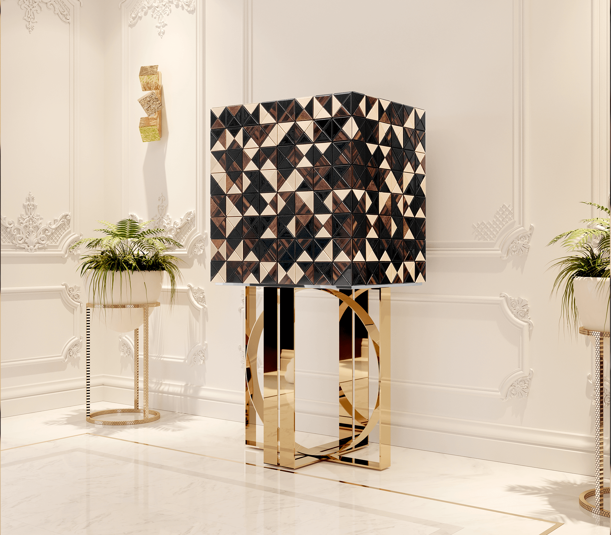 Armoire en Noyer Mosaic