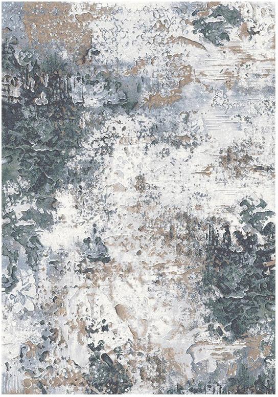 Tapis Abstrait Tissé Machine