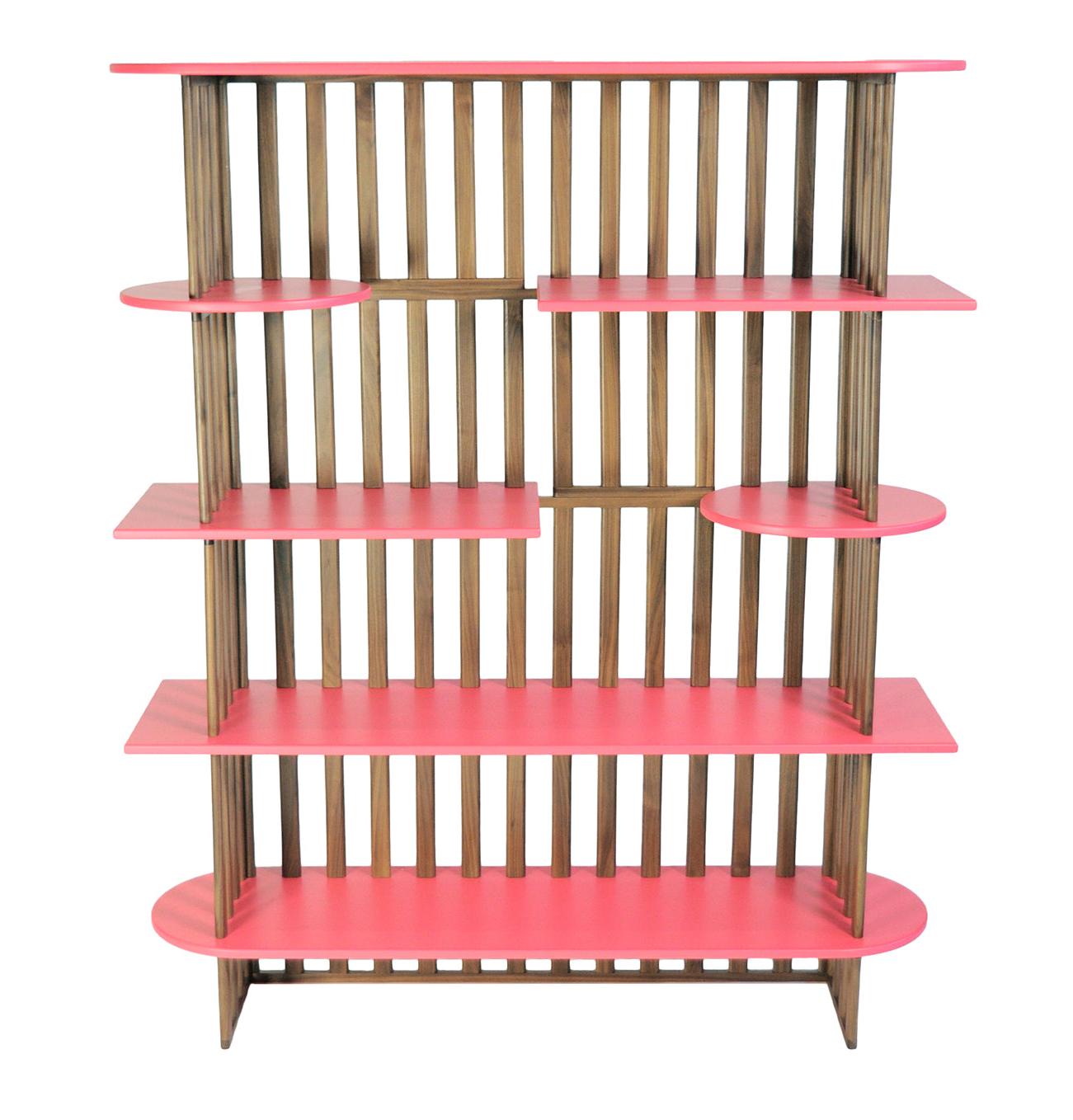 Étagère Rose à Cinq Niveaux