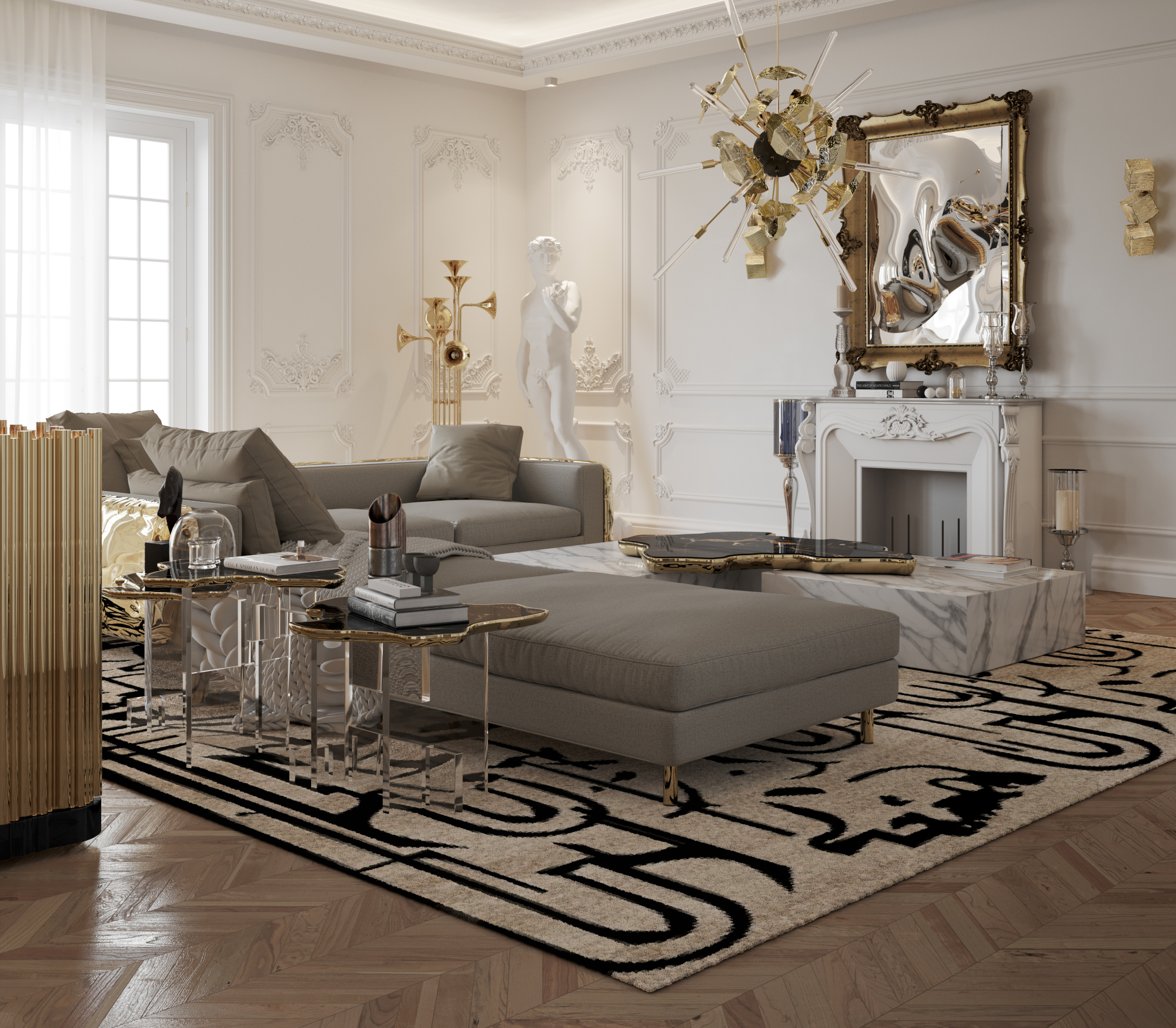 Table d’Appoint XL Obsidienne Nero