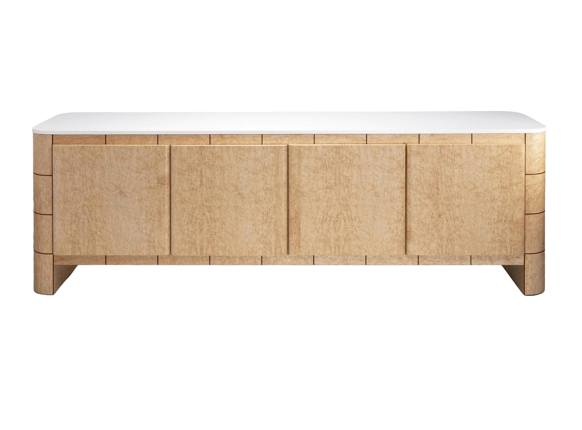 Buffet Soft Cage en chêne