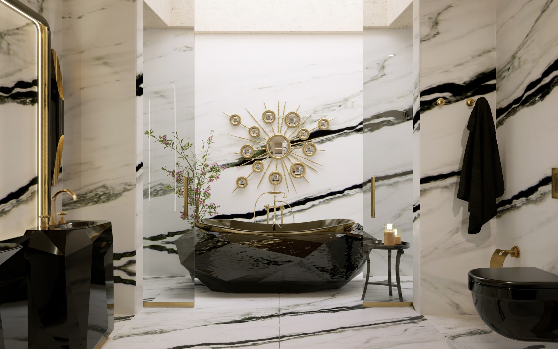 Lavabo Sur Colonne Gemstone