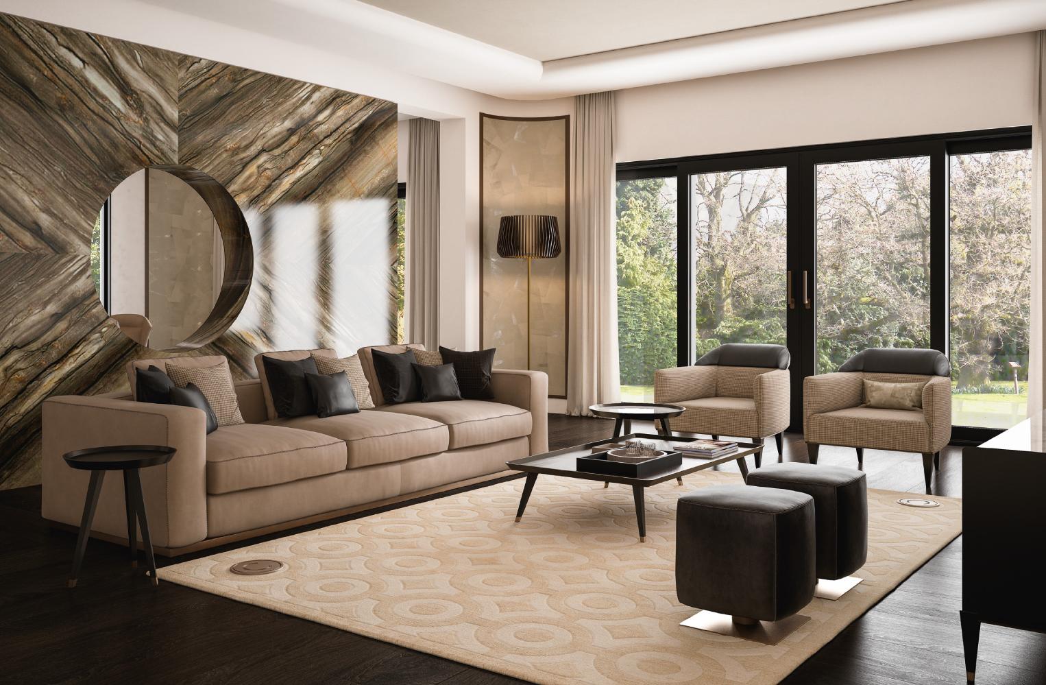 Fauteuil Occasionnel Noir / Beige