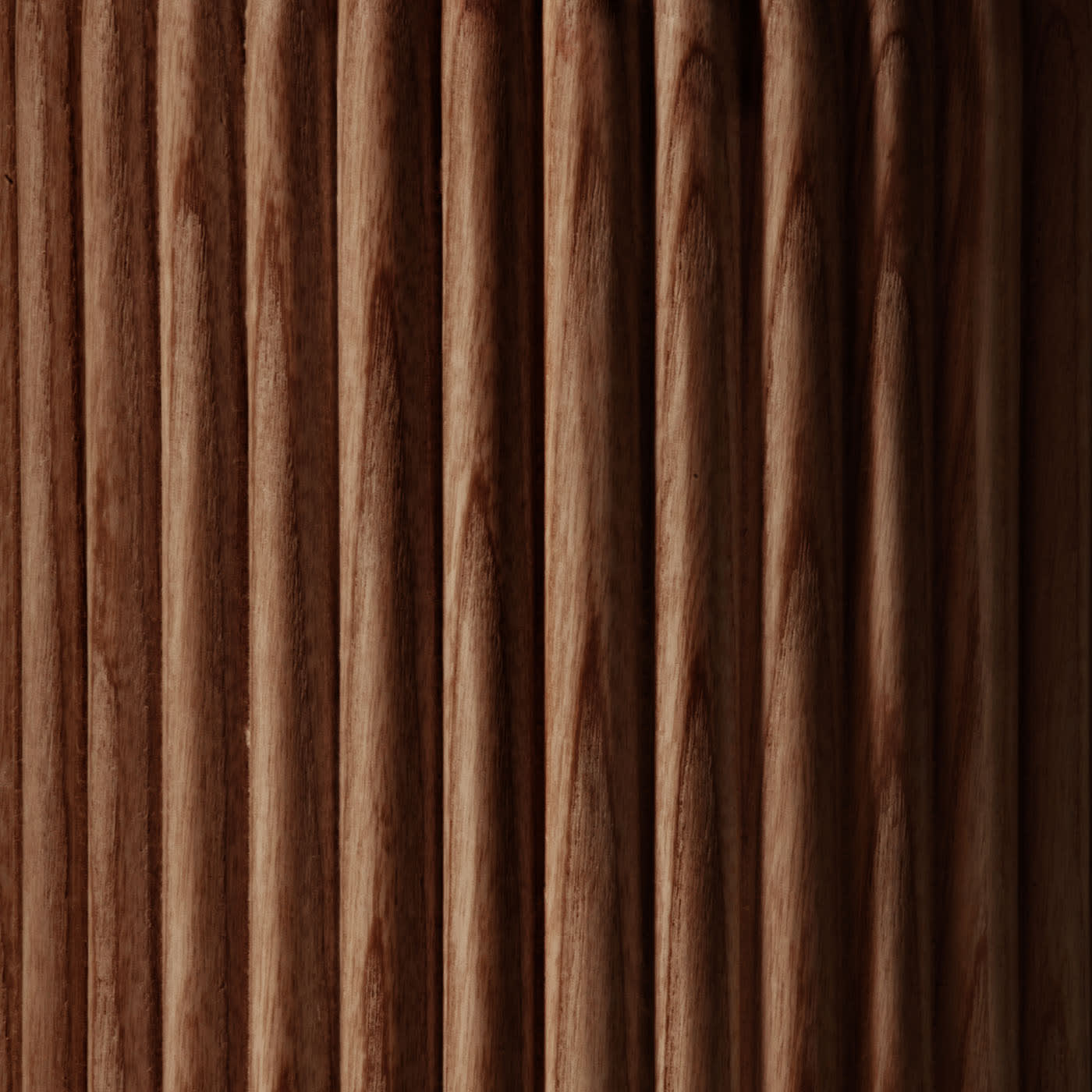 Table Basse Capitello en Frêne Marron | Dimensions: Ø 40 cm
