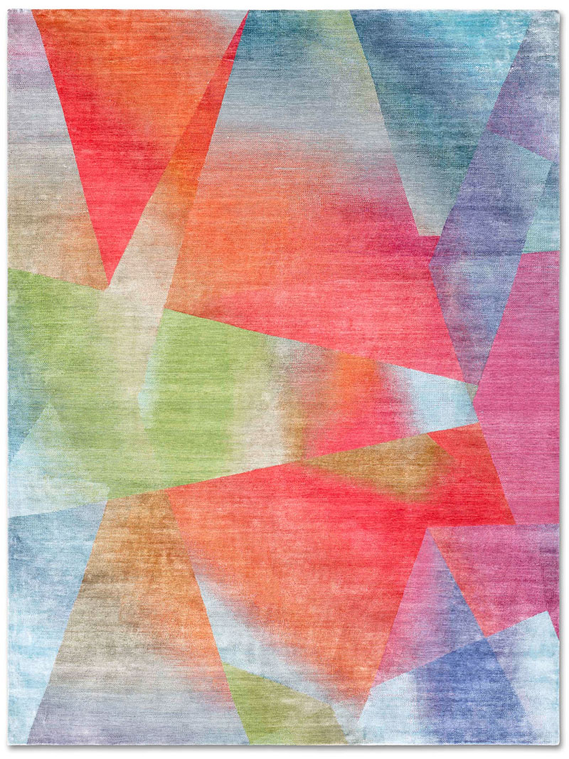 Tapis noué main de luxe Crystal