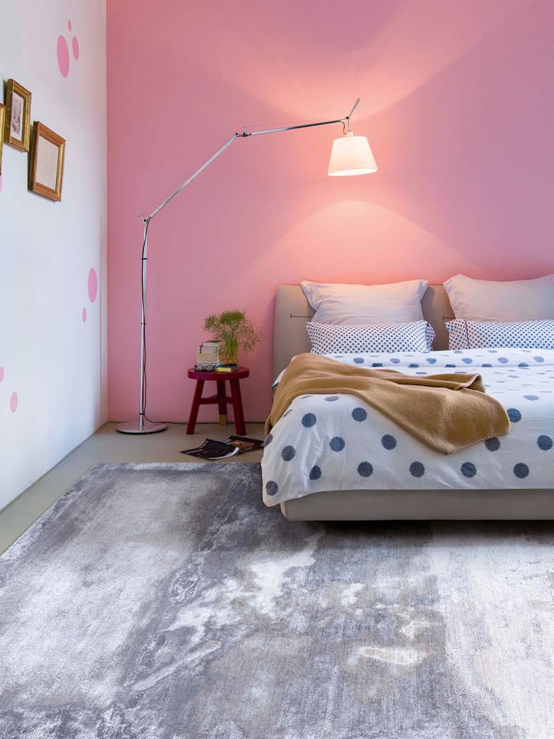 Tapis No. 15 Nuages Gris Clair sur Gris