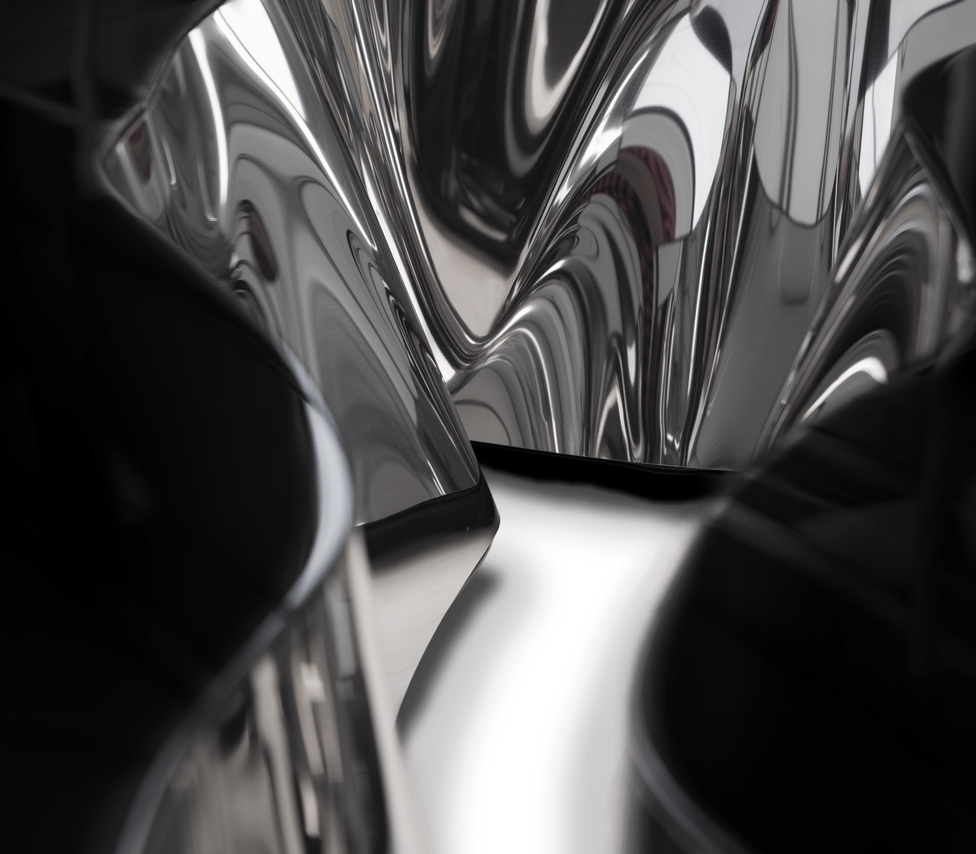 Table Centrale Noir & Argent Fissure Table Centrale Noir & Argent Fissure