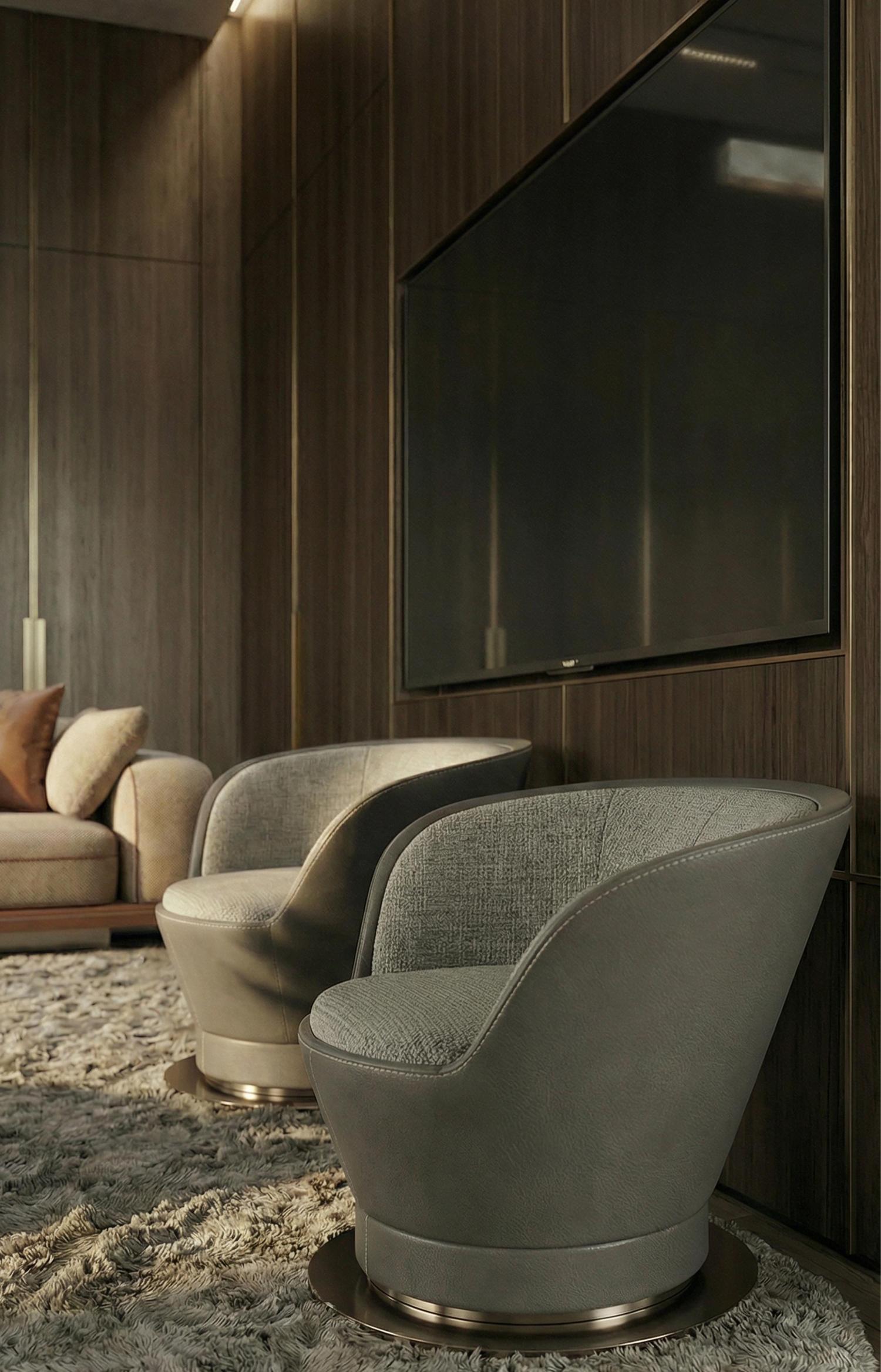 Fauteuil pivotant Aura