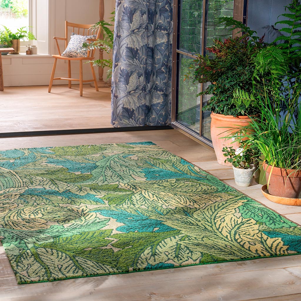 Tapis Acanthe Ortie/Bleu Ciel Extérieur