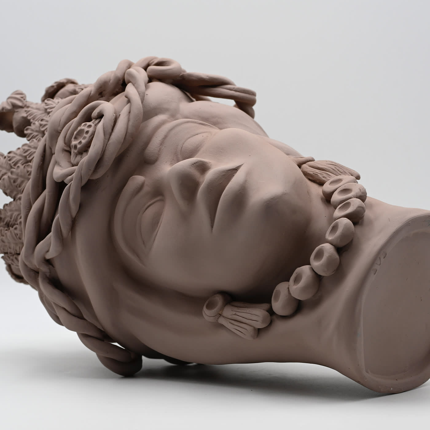 Sculpture Tête De Maure Sable