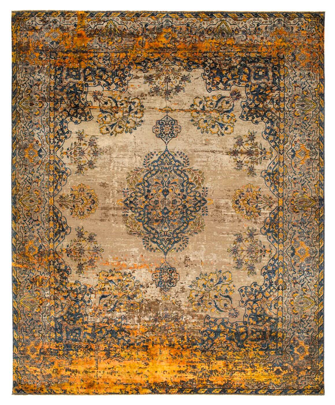 Tapis Kirman Robson Artwork 19 Orange