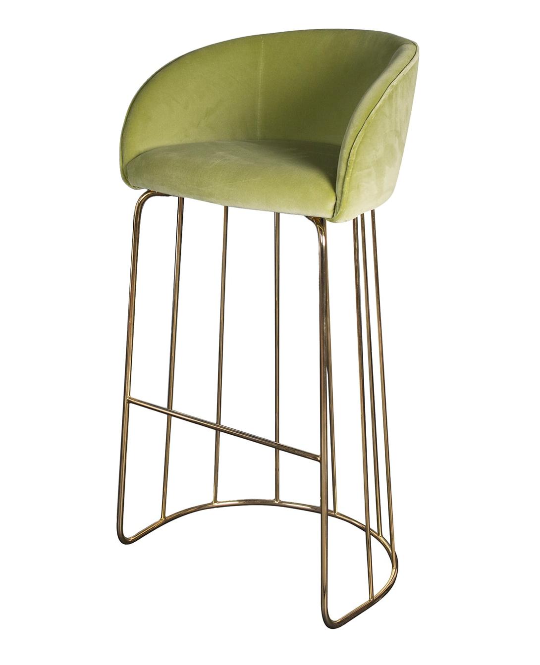 Tabouret de bar Louise vert