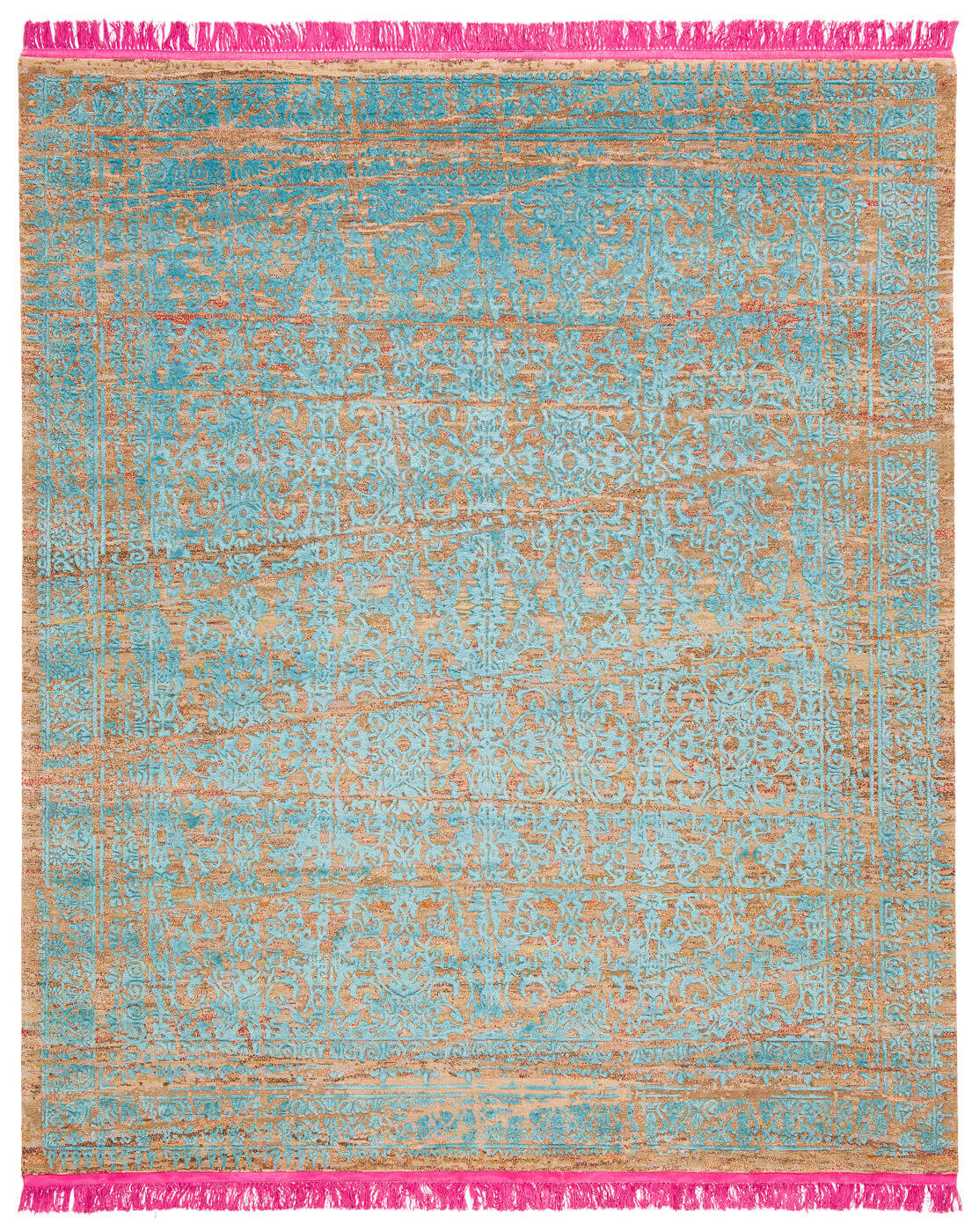 Tapis Ferrara Radi Enveloppé Rose Aqua