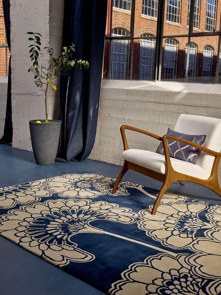 Tapis Japanese Floral Minuit 39708 | Taille: 170 x 240 cm
