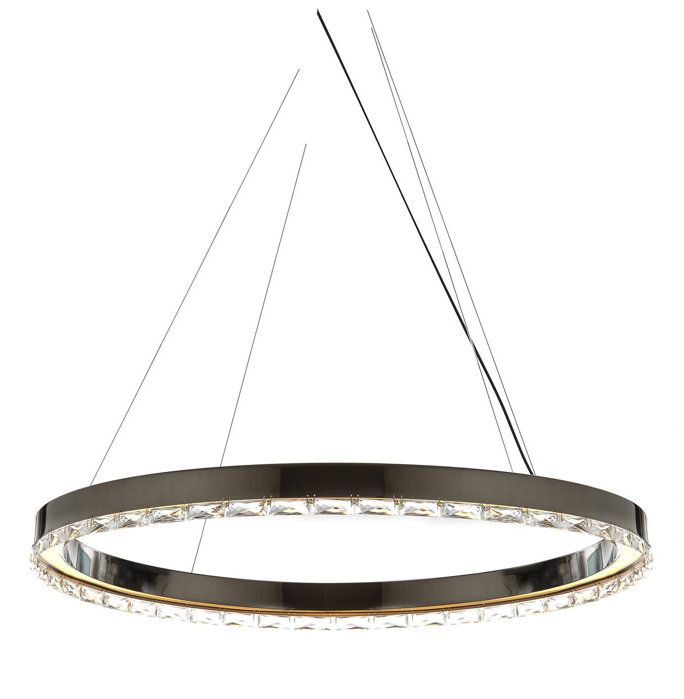 Suspension Anneau LED Asfour en Cristal