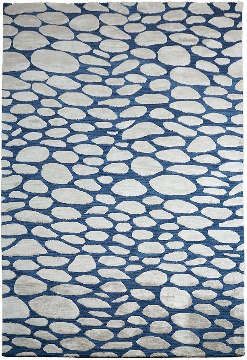 Tapis Pebble Bleu Woad