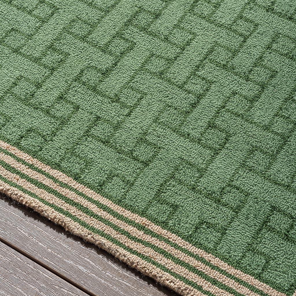 Tapis d’extérieur TB T Monogramme Jade Vert