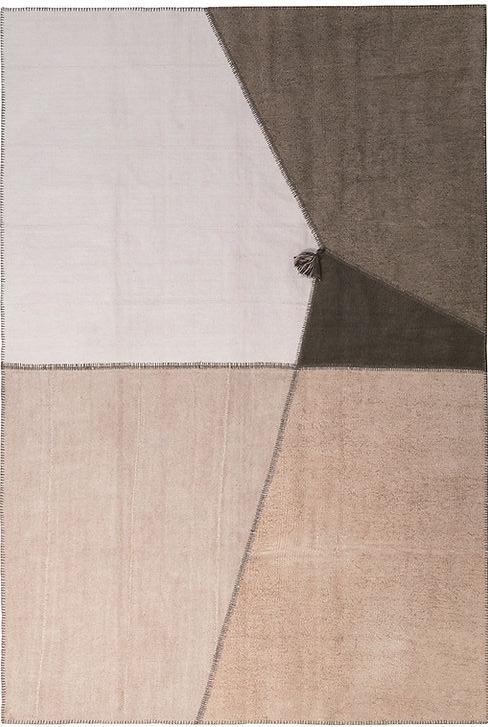 Tapis Patchwork "Terre" en Chanvre