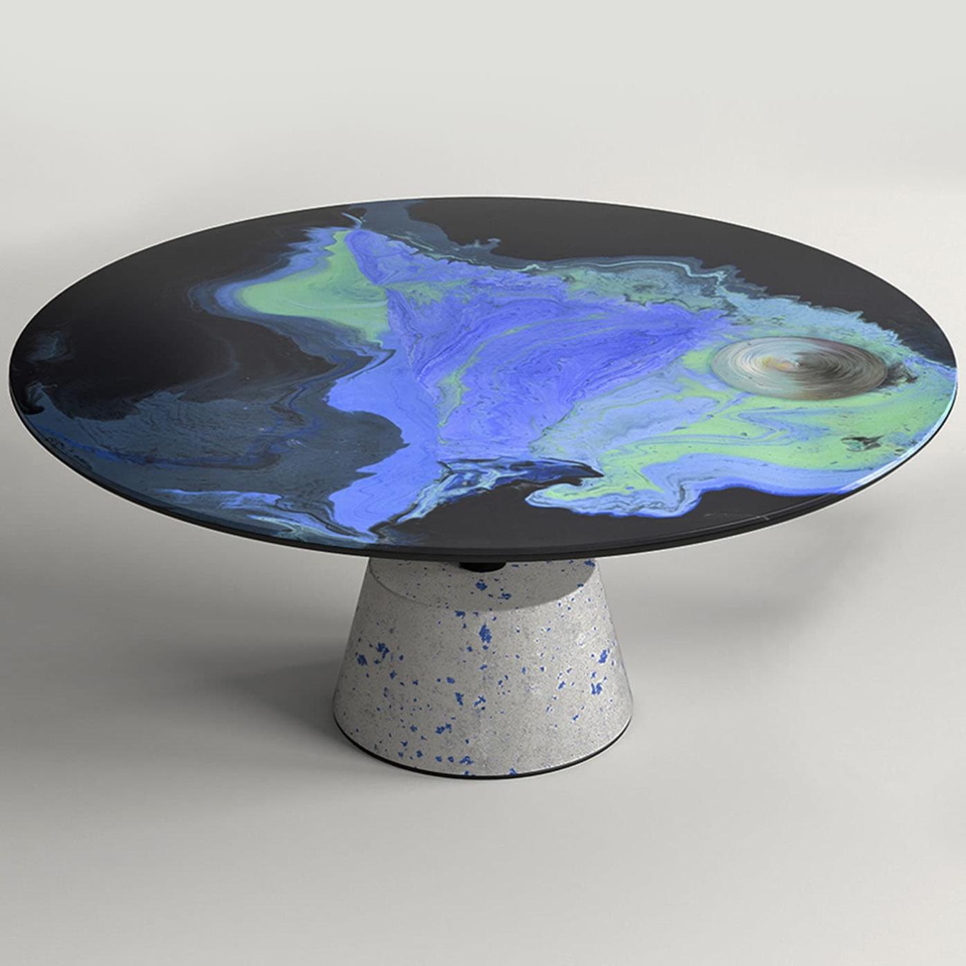Table basse ronde en métal Astraliti