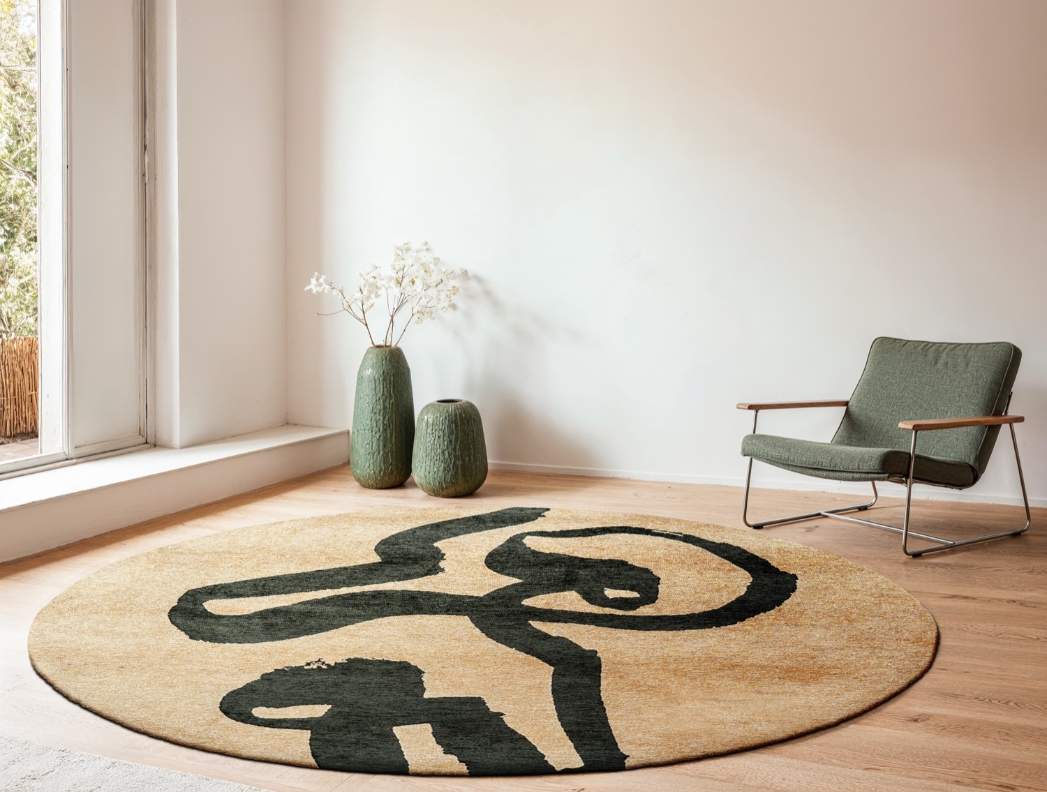 Tapis Ribbon «Garden Spirit» 9848 Rond
