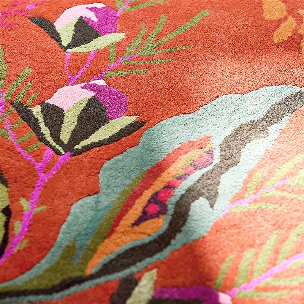 Tapis Merveille Floral Ambre/Citron