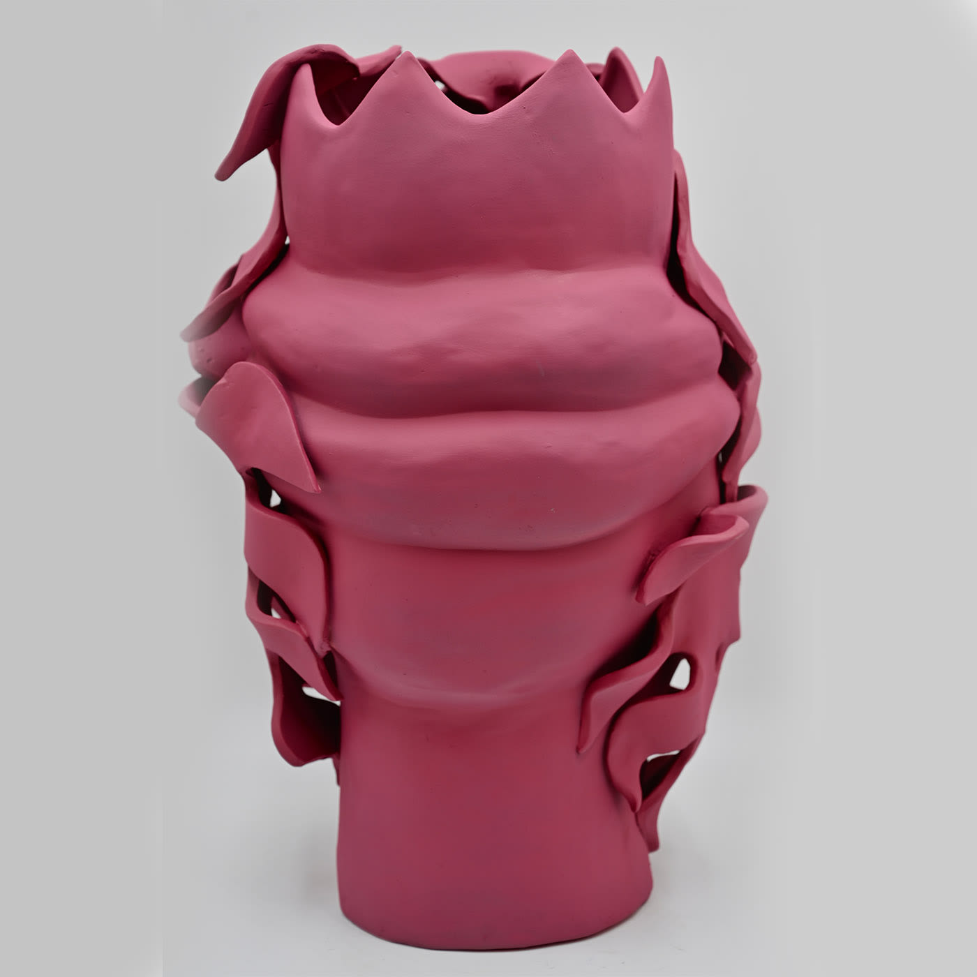 Sculpture Tête De Maure Rose