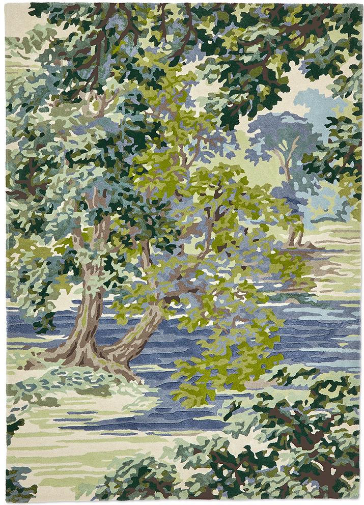 Tapis Ancient Canopy Vert Forêt 146708 | Taille: 200 x 280 cm