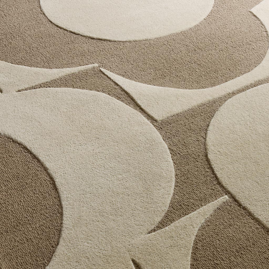 Prism Flower Mushroom / Ecru Tapis | Taille: 160 × 230 cm