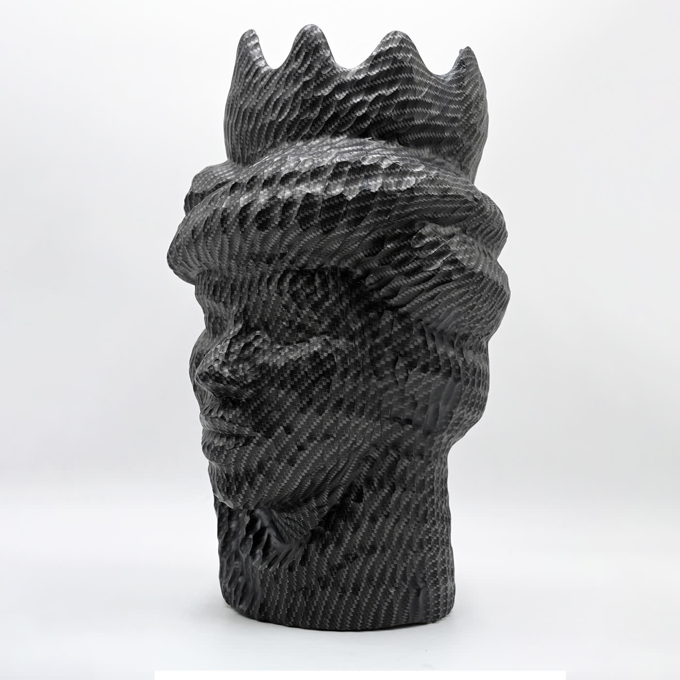 Sculpture Tête De Maure Grise