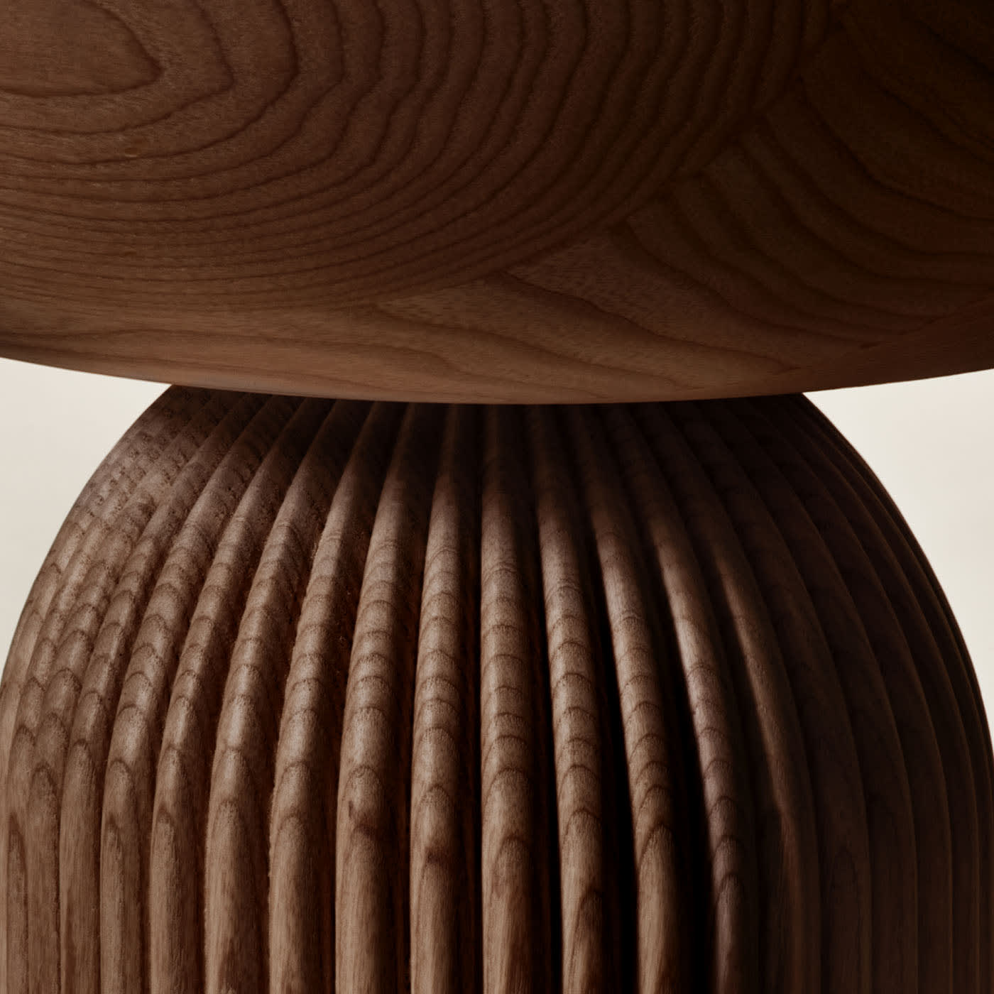 Table Basse Convesso en Frêne Marron