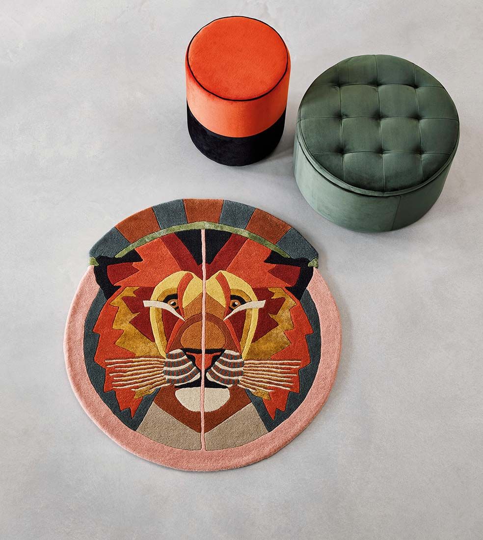 Tapis Zodiac Lion Cercle 161505