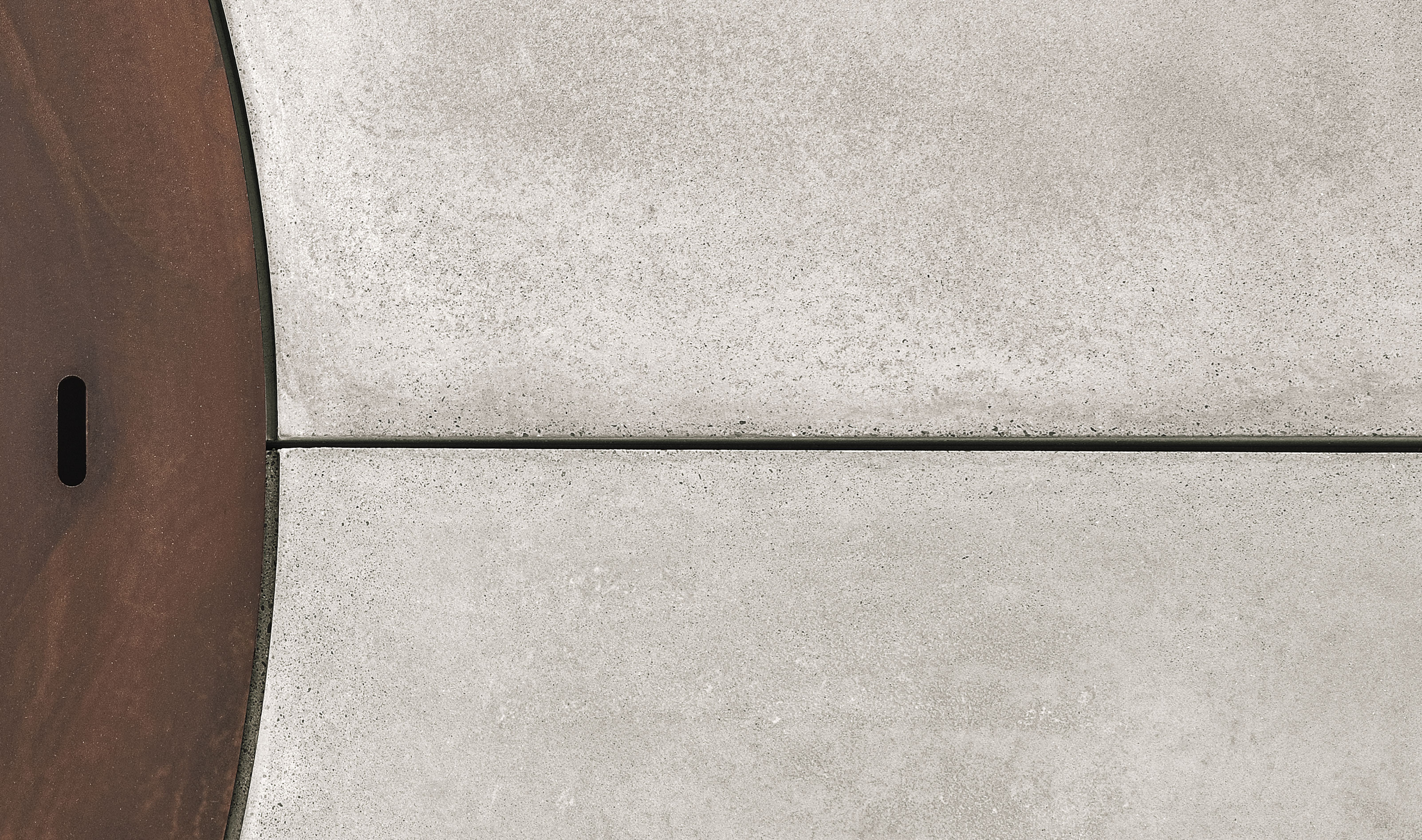 Brasero Ercole En Béton | Finition: De base | Dimensions: Ø 120 cm