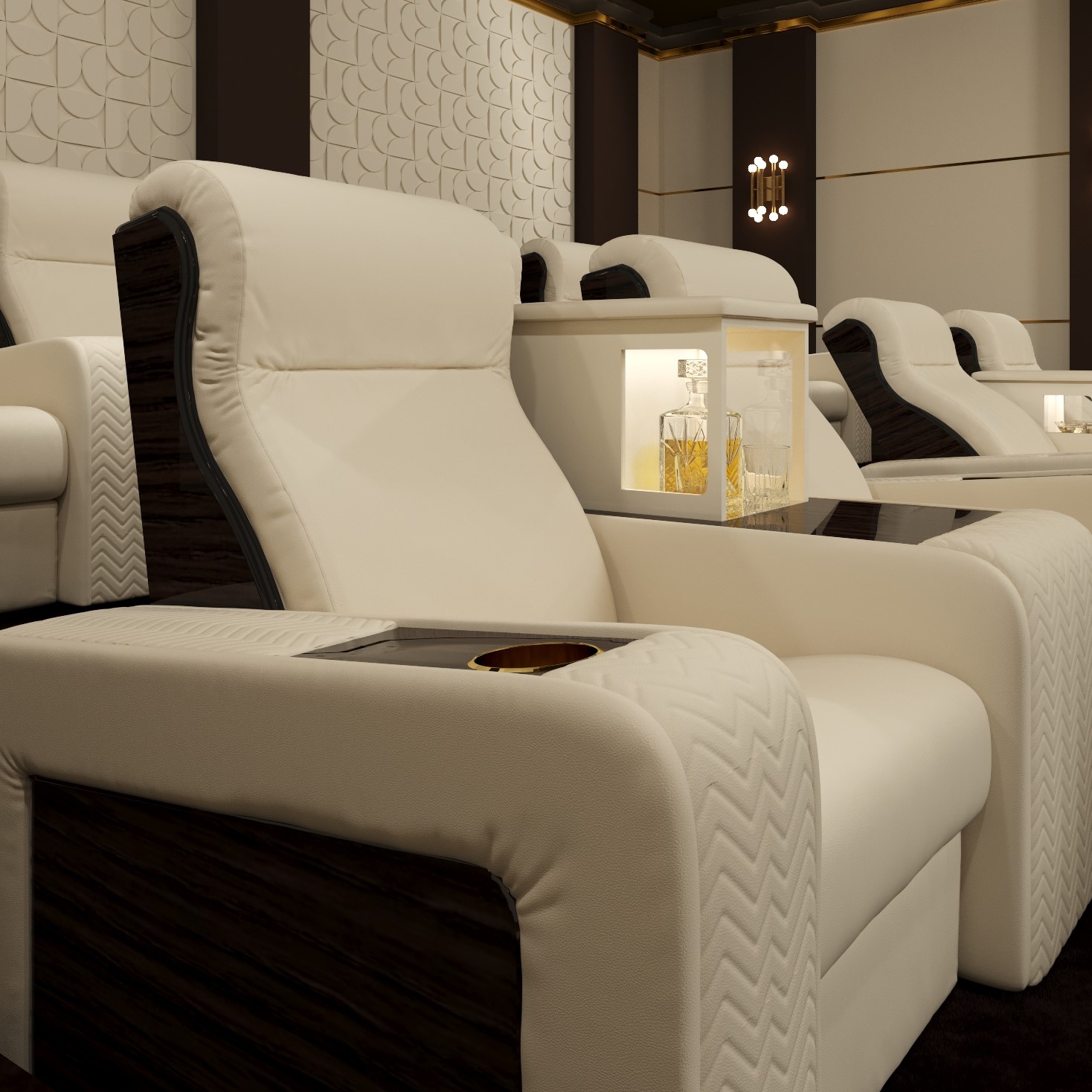 Fauteuil Lounge Cinéma Maison Onassis - 1